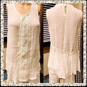 LIZ LANGE FEMININE MATERNITY SLEEVELESS TOP SMALL